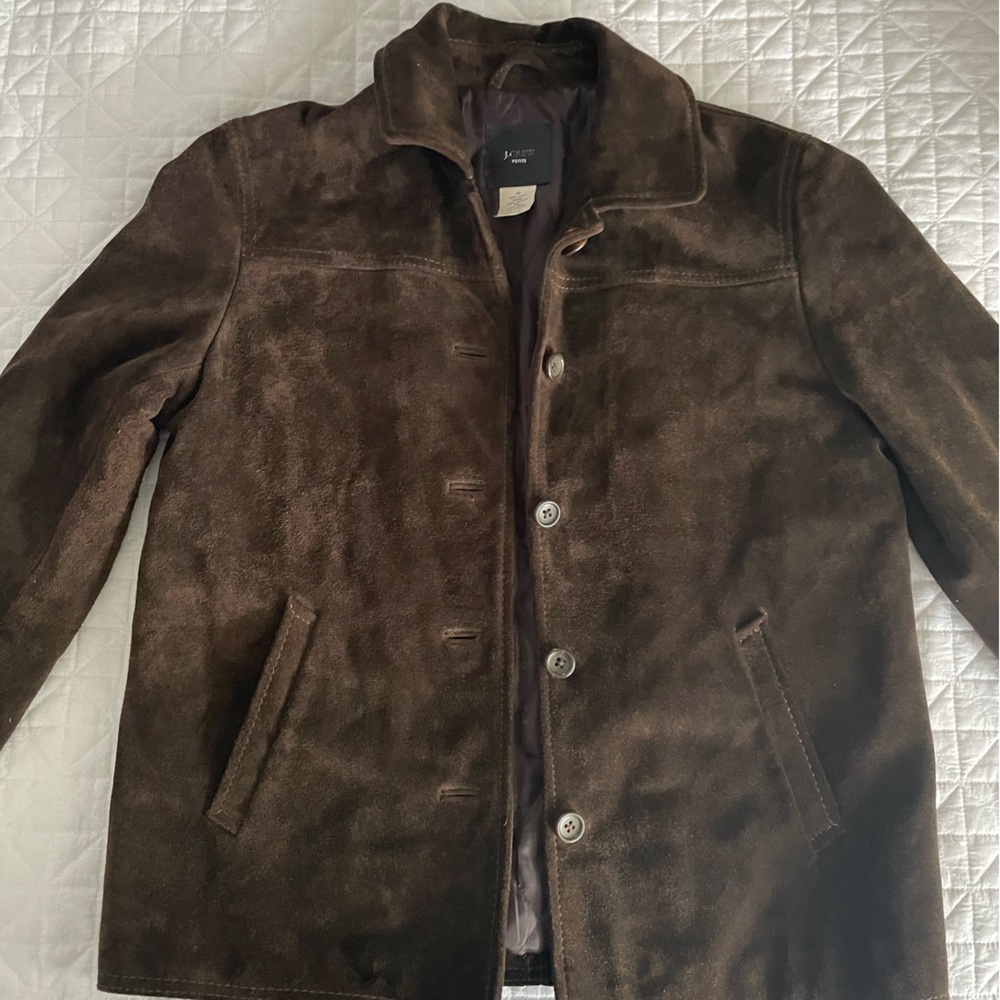 J.Crew, Gorgeous suede jacket in a rich chocolate brown.